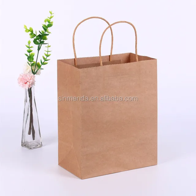 clothing kraft paper bag advertising gift bag custom printed