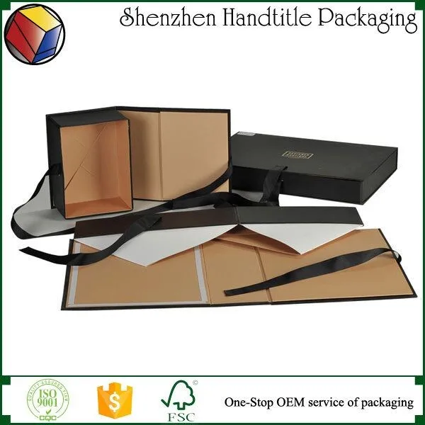 luxury cardboard rectangle folding paper box for clothes