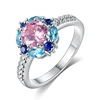Creative boutique colorful stone zircon ring for women wedding gemstone ring R121