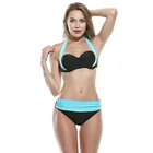 Manufacturers wholesale High quality cheap lady polyester new design two-piece swimming suit Swimwear bathing beach bikini