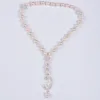Pink White Imitation Pearl Beads Tasbeeh Islamic Tesbih Allah Mesbaha Sibha Allah Muslim Prayer Beads Tesbih