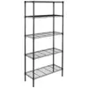 Factory supply Kitchen Bathroom New Style Chrome 5-tier metal wire display rack