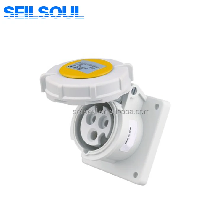 SSL-3132-4 IP67 2P+E Industrial waterproof multi Socket electrical Plug&socket male and female socket