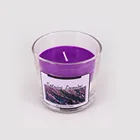 Cheap scented candles in glass jar with lid
