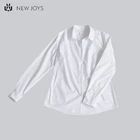 Factory Clearance Lady's White Shirt Office Uniform Work Shirt Long Sleeve Tops Blouse