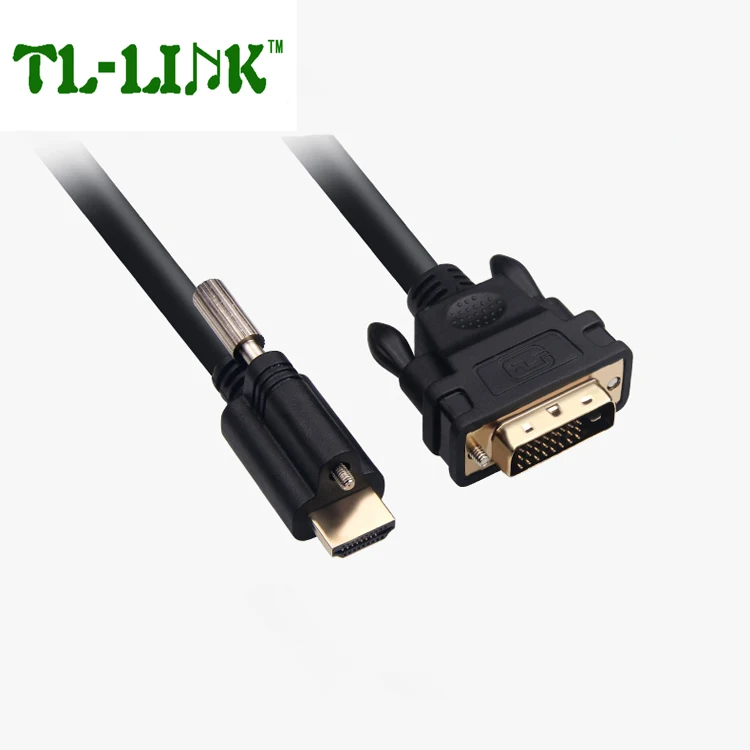 High quality new molding standard HDMI male to DVI male cable with screw for HDTV/PC/projector
High quality new molding standard HDMI male to DVI male cable with screw for HDTV/PC/projector
