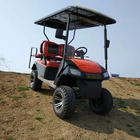 good quality petrol 4 wheel drive electric golf cart with folding seat