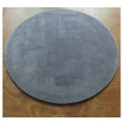 Dark grey round rug pure color rugs for sale