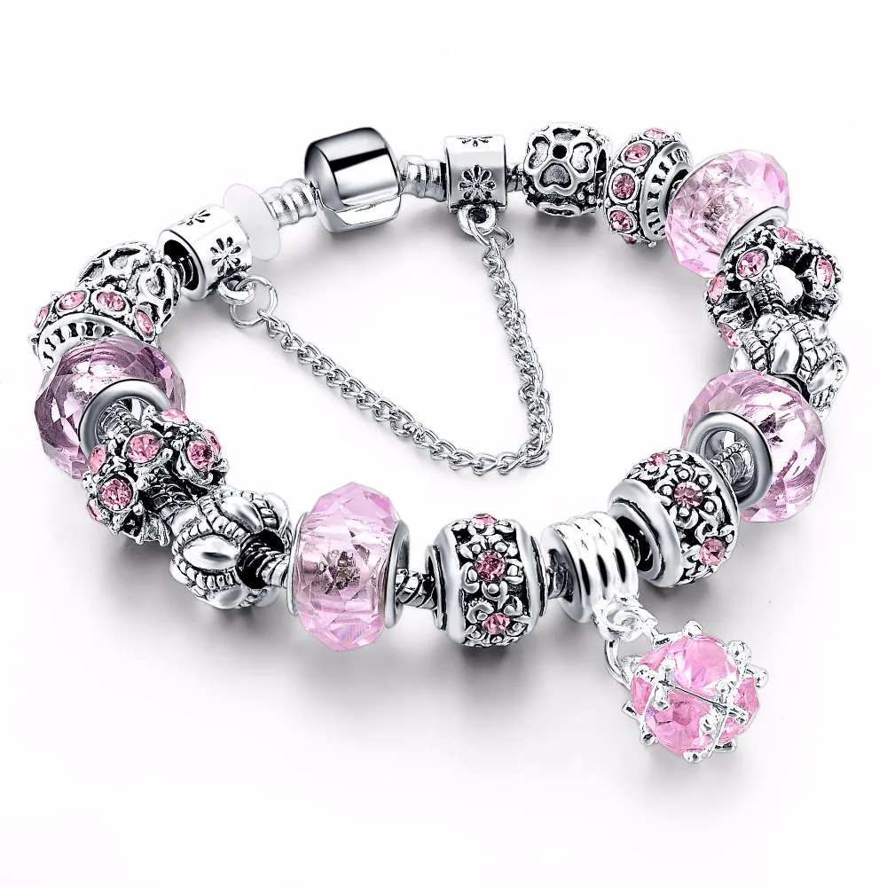 Luxury Silver Charm Bracelet For Women With High Quality European Style bracelet
Luxury Silver Charm Bracelet For Women With High Quality European Style bracelet
