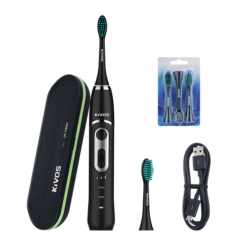 kivos not rotating electric toothbrush with travel case