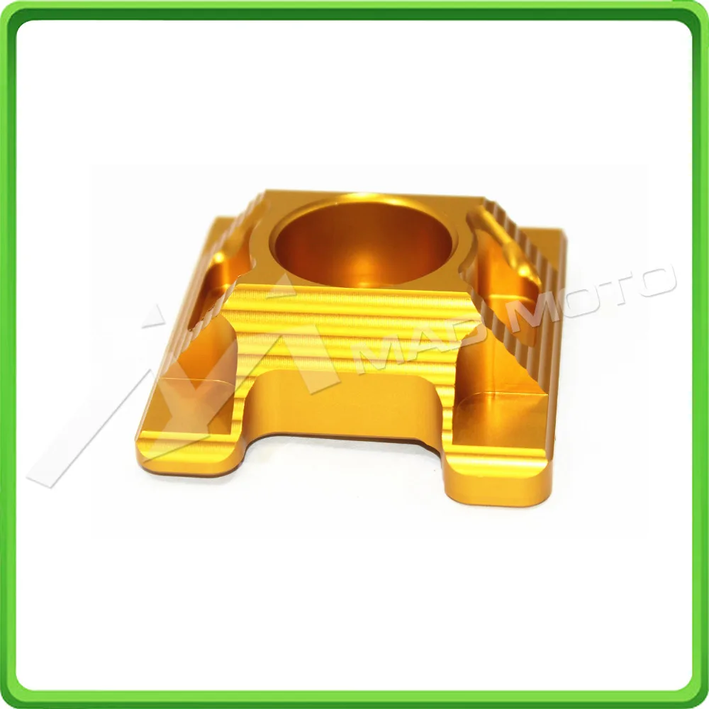 CNC Rear Axle Spindle Chain Adjuster Blocks For Honda Grom MSX125 MSX 125SF 2013 2014 2015 2016 Gold (6)