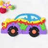 Promotions Gift Car design Wooden Alphabet 3d jigsaw puzzle for wholesale W14I010