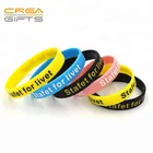 2018 Newest Custom Blank Event Imprinted Silicone Wristband For Promotion Bracelets Gifts
