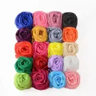Women elegant solid color crumple scarf shawls summer scarf ladies beach pareo