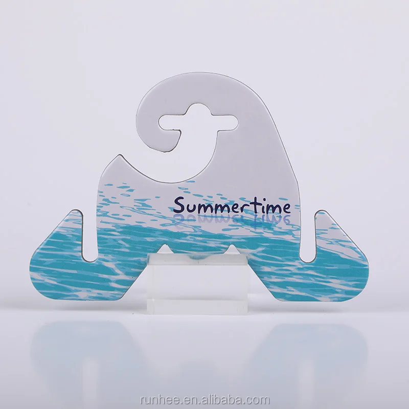 Paper Cardboard Flip Flop Hanger 3.5mm Thick With Custom Logo And Color Printing