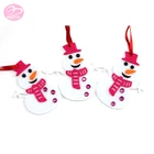 Custom Hanging Decorative Felt Snowman Christmas Tree Ornaments