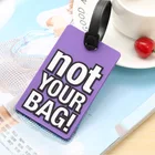 customized with logo airline silicone baggage travel tag Eco friendly pvc travel suitcase shape bag luggage tag