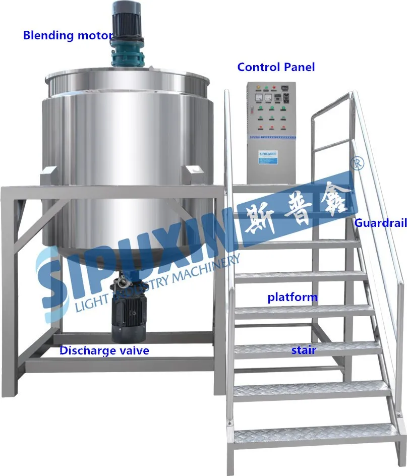 Liquid Washing Homogenizing Mixer blending tank