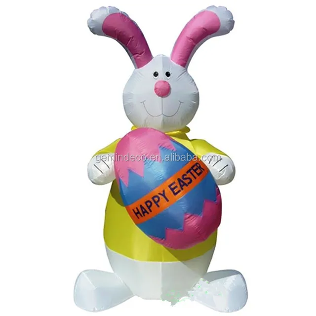 strong stability outdoor ornament happy easter bunny holding