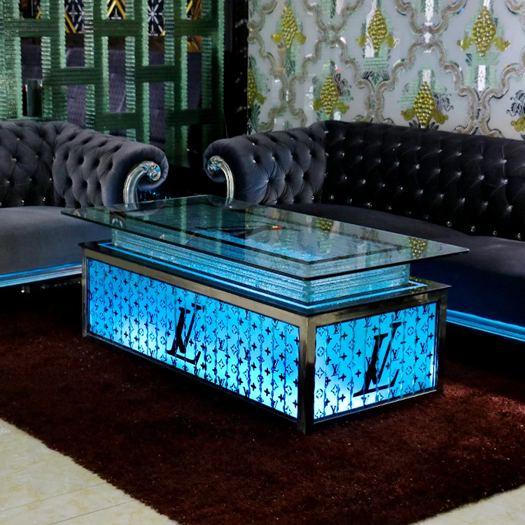 led light up coffee table