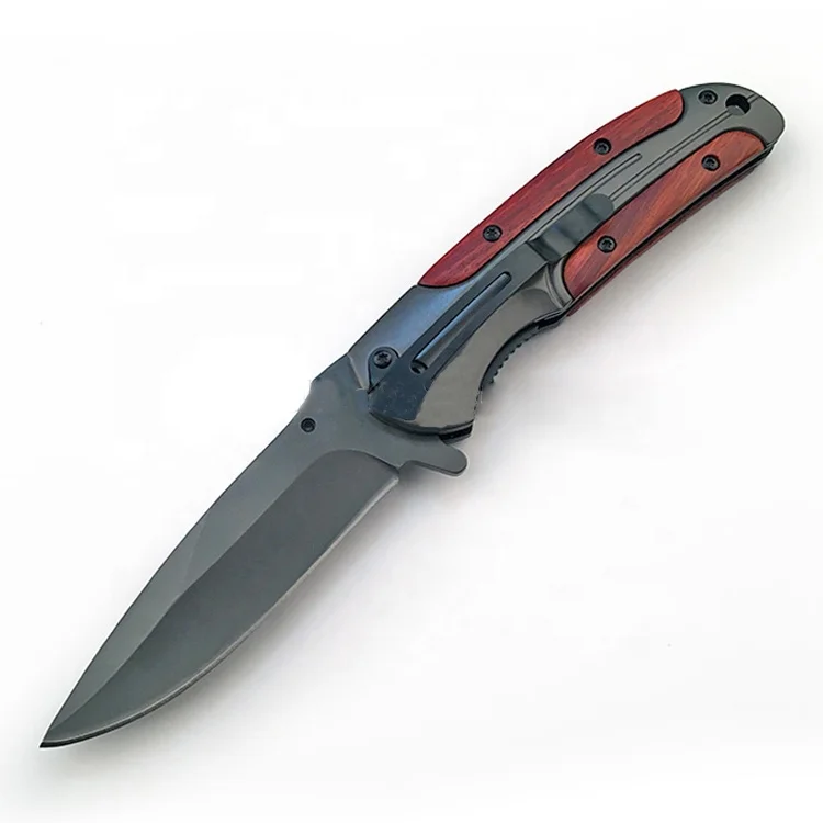 Stainless Steel with wood handle Survival Titanium Knife For Outdoor
Stainless Steel with wood handle Survival Titanium Knife For Outdoor