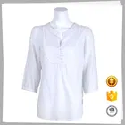 Professional fashion white chinese embroidered beautiful blouse