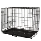 Manufacturer wholesale stainless steel metal large small foldable carriers cheap pet dog cage