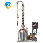Home distillation with control box and red copper column