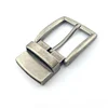 Replacement Adjustable Antique Silver Zinc Alloy 40mm Simple Metal Pin Belt Buckle Men