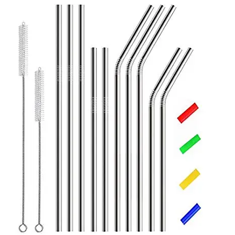 2019 New Reusable Stainless Steel Straws Metal Drinking Straws with Brushes and Silicone Tips, N/a
2019 New Reusable Stainless Steel Straws Metal Drinking Straws with Brushes and Silicone Tips, N/a