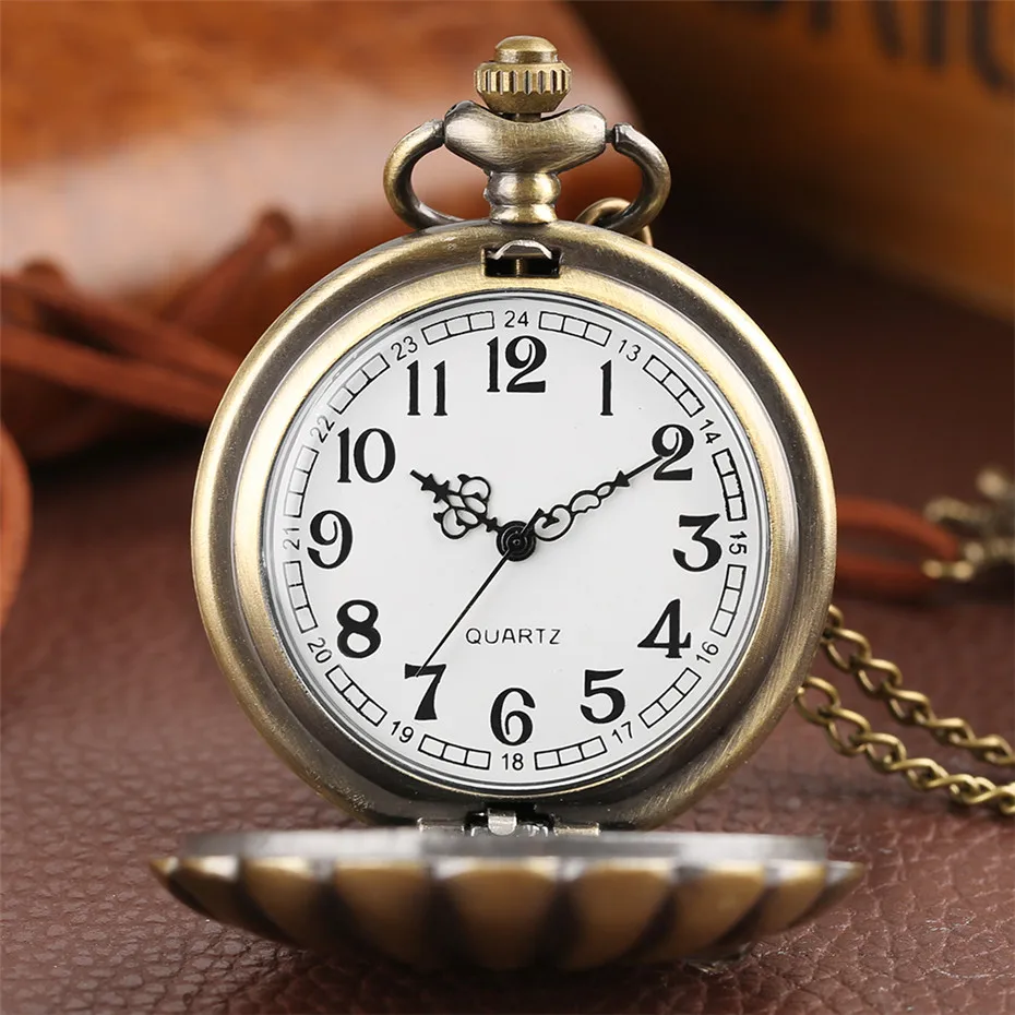 shell shape quartz pocket watch09