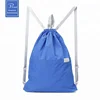 P.travel Stylish Drawstring Cotton Canvas Backpack Bag With Logo Print