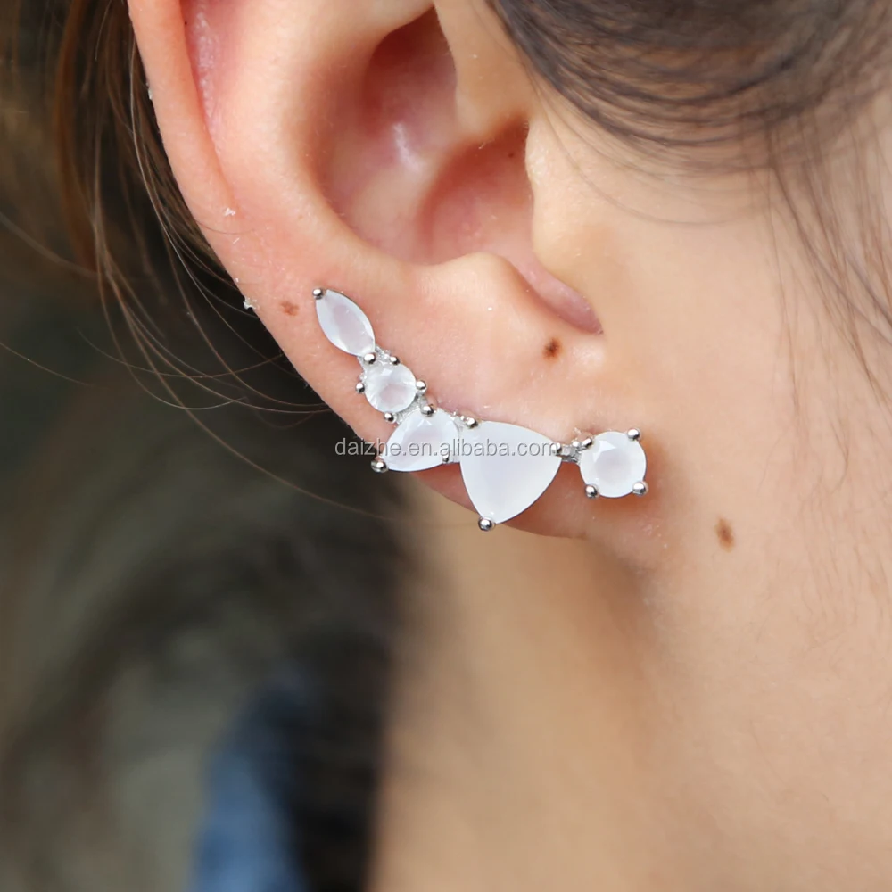 fashion white color natural stone paver long ear clip earring for women wedding ear cuff wrap clip earring
fashion white color natural stone paver long ear clip earring for women wedding ear cuff wrap clip earring