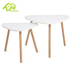 High quality modern fashion outdoor coffee wood nesting table sets