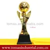 Sport awards gold plated resin unique football trophies