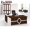 Wooden office table executive ceo desk office desk with veneer end
