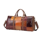 Unique Design Accept Customization Packing Cubes Travel Luggage Luxury Vintage Genuine Leather Duffel Travel Bag 1096