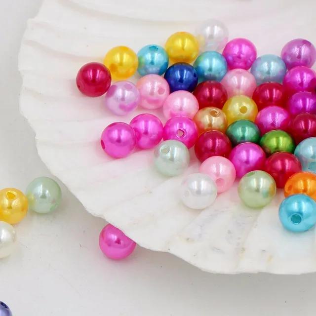 300pcs DIY Handcraft Jewelry Weave Accessory 5MM Small Acrylic Beads  Plastic Round Shape 20 Colors Measly Bracelet Department