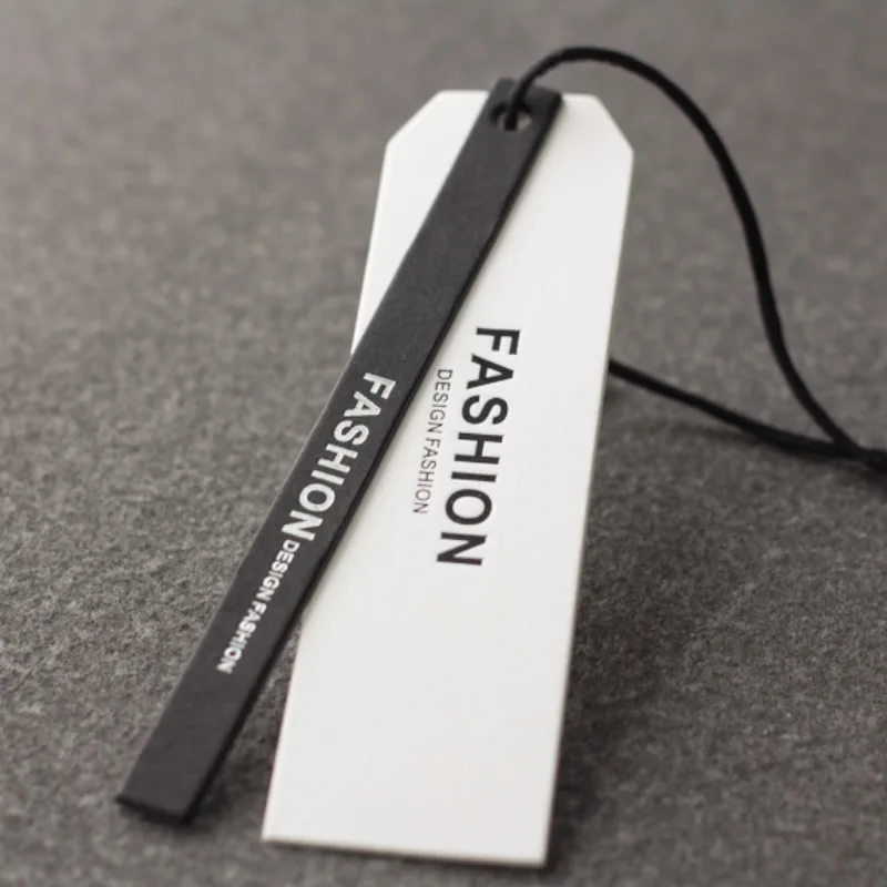 Clothing Label New China Designs Paper Hang Tag Swing Tags, Debossed logo white black
Clothing Label New China Designs Paper Hang Tag Swing Tags, Debossed logo white black