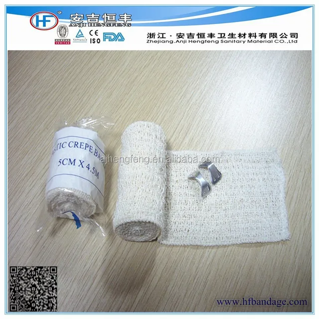 HOT SALES/OEM medical spandex crepe bandage ISO CE FDA approval
