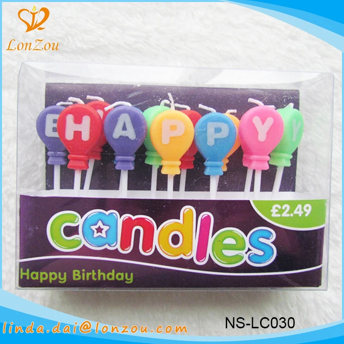 Fancy Birthday Candles Happy Letters Wholesale Birthday Cake Candles