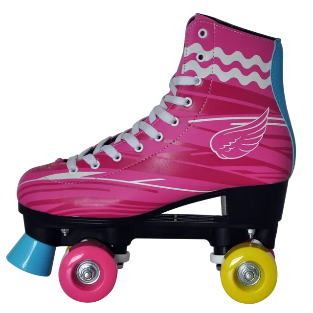 New hot sale fashionable kids women quad roller skates pinky soy luna