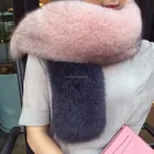 Imported Finland fox fur collar women winter large size fox fur scarf