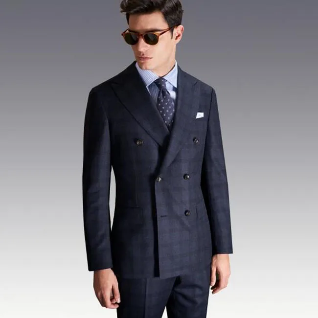80%wool 20%Polyester Double breast common Lapel black wedding suits for boys, Dark blue
80%wool 20%Polyester Double breast common Lapel black wedding suits for boys, Dark blue