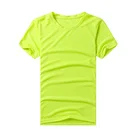 Wholesale blank polyester dri fit t-shirt collar short sleeve collar T-shirt printing for men and women