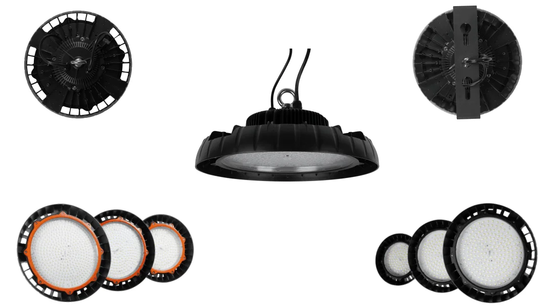 Low glare 100W UFO light 150lm/w dimming driver occupancy sensor ZIGBEE Wireless control available LED High Bay light - ANKUX.COM