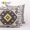 Monad geometric embroidery textile geometric plain modern room cushion cover