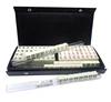 20*14*12MM Mini ivory mahjong set with Black imitation leather box