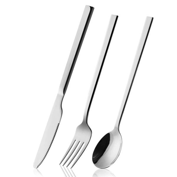Wholesale Korean square handle stainless steel tableware set custom logo fork knife and spoon set
Wholesale Korean square handle stainless steel tableware set custom logo fork knife and spoon set