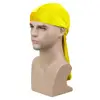 Yellow durag cap with custom logo durag factory wholesale custom durag